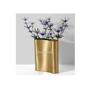 Pots et vases en laiton de qualité supérieure, couleur or, design attrayant, forme personnalisée, vaisselle, pots à fleurs - Product Image 1