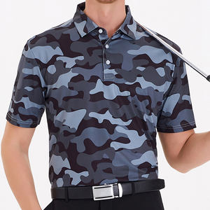 Polo de Golf en blanco para hombre de 100% poliéster, camisetas polo informales de manga corta con logotipo bordado liso - Product Image 1