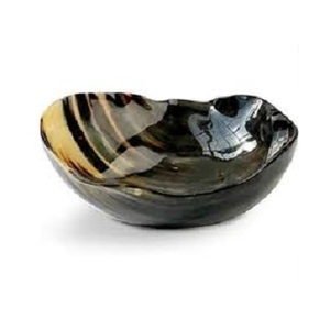 Bol de service à salade en corne unique Plateau de table Bols à pâte en corne de buffle Fournisseur SE Nouveau design Bol en corne de service fabriqué à la main - Product Image 4