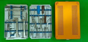 Ensemble d'instruments orthopédiques pour grands fragments, étui graphique, extracteur modulaire de composants fémoraux et de la hanche, acier inoxydable, manuel et motorisé - Product Image 5