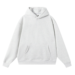 Sudadera con Capucha Gruesa de Algodón de Alta Calidad de 500 GSM, Lisa, Pesada, Extra Grande, Sin Cordones, Unisex, con Logotipo Personalizado, Talla Grande para Hombre - Product Image 1
