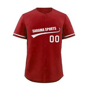 Juego completo personalizable de uniformes de béisbol transpirables Técnicas impresas de entrenamiento de equipos que incluyen uniformes de softball de talla grande - Product Image 2