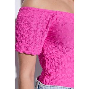 Blusa de tela crepé con hombros descubiertos - Product Image 4