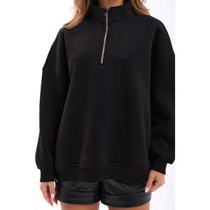 Sudadera Extra Grande 7523 en Tejido de Punto Negro con Función Antipilling - Product Image 1