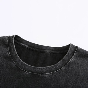 Nouveau T-shirt oversize délavé à l'acide pour homme T-shirt streetwear vintage personnalisé avec épaule tombante et esthétique grunge - Product Image 3