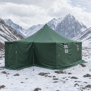 Tente de camping extérieure en toile robuste 4,8x4,8m, imperméable, avec coutures renforcées, abri de terrain OEM - Product Image 4