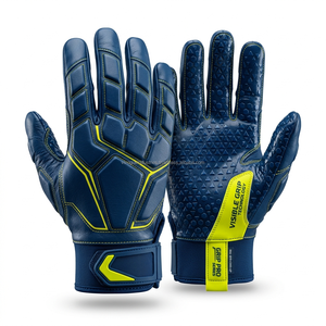 Gants de football américain à marque privée, pour receveur et lineman, rembourrés, design personnalisé, OEM - Product Image 3