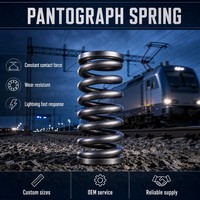 Ressort de compression pour pantographe, force de contact constante, résistant à l'usure, pour transport ferroviaire, OEM personnalisé