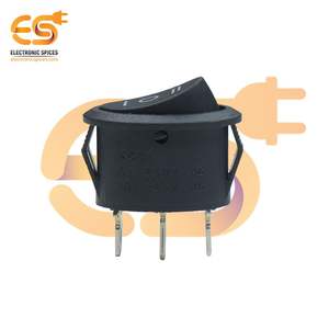 ÉPICES ÉLECTRONIQUES SJ8906A 250V SPDT Interrupteur à bascule rond noir 3 broches avec haute durabilité - Product Image 3