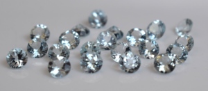 Aigue-marine naturelle de 5mm ronde à facettes-Aigue-marine en vrac de qualité supérieure - Product Image 5