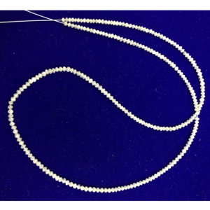 สร้อยคอลูกปัดเจียระไนเพชรธรรมชาติสีขาวสำหรับคอลเลกชันเครื่องประดับที่หรูหรา - Product Image 5