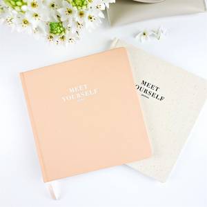 LABON-Journal guidé <span class=keywords><strong>Meet</strong></span> <span class=keywords><strong>Yourself</strong></span> pour la découverte de soi avec des invites qui incitent à la réflexion-Linen Hardcover Foil Finish Premium Paper - Product Image 2