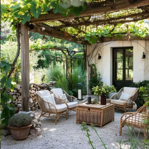 3 ans de garantie, ensemble de jardin en rotin et aluminium Design moderne Origine du Vietnam pour le mobilier d'extérieur Imperméable - Product Image 4