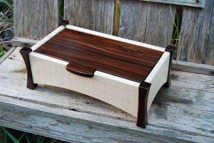 Caja de regalo multifunción de madera de tamaño personalizado moderno caja de joyería caja de cosméticos para decoración de Navidad - Product Image 3