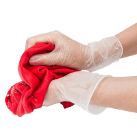 Guantes De vinilo De Pvc desechables industriales transparentes, negros y rojos, sin polvo, para blanquear los dientes multiusos