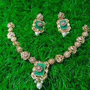 Ensembles de bijoux afghans de luxe antiques pour dames filles collier ras du cou en acier inoxydable personnalisé haut demandé pour les fiançailles - Product Image 4