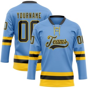 Uniforme de hockey sobre hielo personalizado, sublimado, que absorbe la humedad, conjunto de camiseta de práctica para equipo con calcetines a juego, ropa de hockey transpirable de malla. - Product Image 6