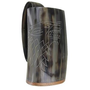 Unique Viking Beer Cup Real Horn Mug avec cadeau de gravure laser personnalisé ou votre aimé une fois. - Product Image 2