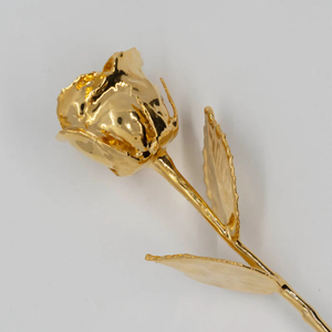 Customizable 24K Gold Dipped Real Rose Long Lasting Forever Flower with Stand Perfect Luxury Gift for Anniversary and Home Decor - Product Image 5