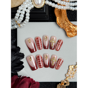 Uñas Postizas Royal Ember con Diseño Elegante y Moderno - Product Image 2