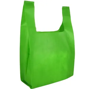 畅销高品质新简约设计u型无纺布购物袋可重复使用购物袋在印度价格合理