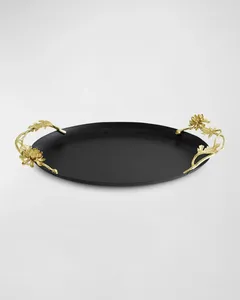 Plateau en plastique PP de qualité supérieure, fait main, accessoires de salle de bain, emballage cadeau décoratif doré, décoration de table, Zaid Exports - Product Image 5