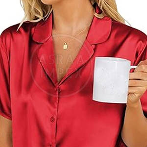 Traje de dormir transpirable para mujer, conjunto de pantalones cortos de uso diario de talla grande para todas las estaciones, conjuntos de Bata de verano - Product Image 6