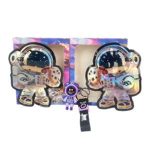 Sac en polyester bleu Astronaute avec fenêtre anti-odeur, 3,5 sacs Mylar avec boîte et jouet pour ranger les collations - Product Image 4