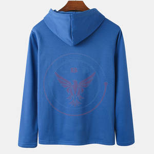 Sudadera con Capucha para Hombre, Estilo Único, Nueva Llegada, Color Sólido, Mezcla de Algodón, Venta al Por Mayor - Product Image 2