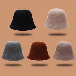 Gorro de Pescador de Punto de Lana Suave y Cálido, Gorro de Pescador de Punto Liso de Moda Otoñal para Mujer, Gorro de Invierno - Product Image 6