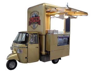 Tricycle alimentaire électrique, chariot de restauration mobile, van de cuisine de rue à trois roues pour café, pizza, tacos, glaces, snacks, hot-dogs - Product Image 4