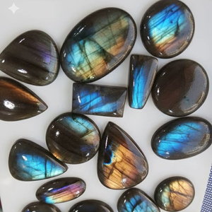 Labradorita Azul de Alta Calidad AAA, Piedra Preciosa Suelta al por Mayor, Cabujón de Labradorita Azul, Labradorita Azul Semipreciosa - Product Image 3