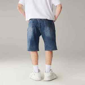 กางเกงขาสั้นผ้ายีนส์ระบายอากาศได้ดีสำหรับเด็กผู้ชายกางเกงยีนส์ขาสั้นสำหรับผู้ชาย - Product Image 5