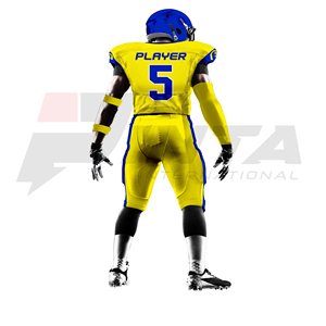 Conjuntos de Camisetas y Pantalones de Fútbol Americano Personalizados al por Mayor, con Mangas Cortas, Transpirables, 100% Poliéster, para Uniformes de Equipo Personalizados - Product Image 3