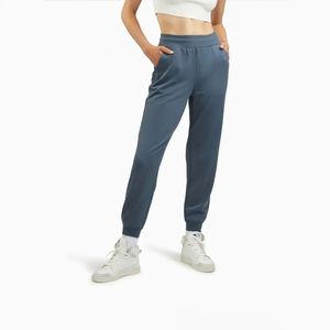 Pantalones Deportivos de Moda para Mujer, Diseño Personalizado OEM, Pantalones Deportivos Urbanos para Mujer, Pantalones de Forro Polar Ajustados con Bolsillos Laterales, Cintura Elástica con Logotipo - Product Image 1