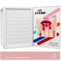 Nuancier d'échantillons de vernis à ongles en acrylique pour la formation en salon