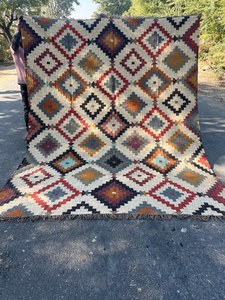 Kilim Wool Jute Area <b>Rug</b> Customized Color Geometric Pattern Traditional Indian Handwoven Washable Medium Pile Custom Size <b>Rug</b> - Product Image 5
