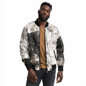 Chaqueta Bomber Satinada con Sublimación Frontal Personalizada OEM, Chaqueta de Invierno para Exteriores MA1, Reversible, Cortavientos, Estampada para Hombre - Product Image 1