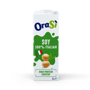 Bebida de Soya a Base de Plantas OraSi 100% Italiana con Alto Contenido de Proteínas 1 litro 12 unidades - Product Image 1