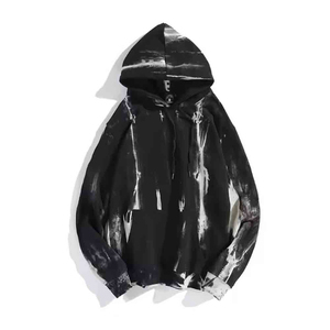 Sweat à capuche zippé intégral vintage délavé à l'acide, en molleton 100 % coton de haute qualité, écologique, pour homme, idéal pour l'hiver - Product Image 1