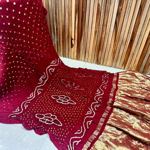 Latest New Gajji silk Digital Print <b>Saree</b> Collection - Product Image 5