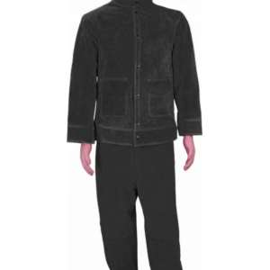 Le soudage en cuir de vachette fendu résistant à la chaleur élevée convient à la Protection professionnelle pour la Protection du corps d'étincelle de soudage industrielle - Product Image 2