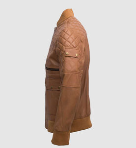 2026 <b>Best</b> <b>Sale</b> Custom Designed Men's High Quality Leather <b>Jacket</b> <b>Winter</b> Fashion Canvas <b>Jacket</b> Made in Pakistan - Product Image 3