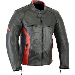 Veste de moto en cuir pour homme ROMEO INDUSTRY de haute qualité avec manches longues et design respirant pour toutes les saisons - Product Image 2