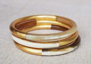 TRADITIONAL Natural Buffalo Horn <b>Cuffs</b> , Bangles and <b>Bracelets</b> Made From Real Buffalo Horn, Available in an Assortment of - Product Image 2