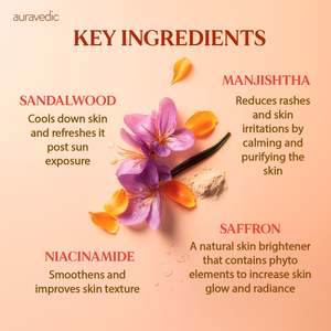 Tonique éclatant Kumkumadi pour peaux grasses et sensibles, formule à base de plantes, panthénol, niacinamide, vitamine E, peptides, anti-âge, éclaircissant - Product Image 4