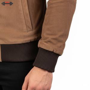 2025 OEM Service <b>Women's</b> <b>Leather</b> Corduroy Plus Size Full Sleeve Bomber <b>Jacket</b> <b>Brown</b> - Product Image 6