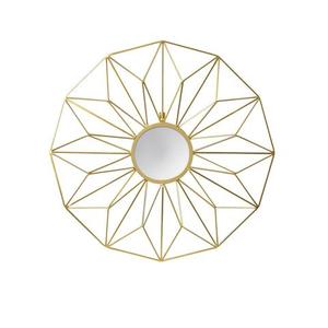 Customized Design Wall <b>Mirror</b> For Home Livingroom Hotel Hallway Decorative Use <b>Hanging</b> Metal Wall <b>Mirror</b> In Gold Colour - Product Image 1