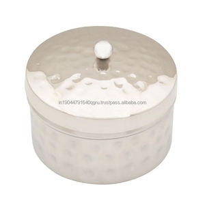 Hot Selling Silver Hammered Soy Wax <b>Candle</b> Jar for Home Decoration for Christmas New Year and Ramadan Available in <b>Bulk</b> - Product Image 3