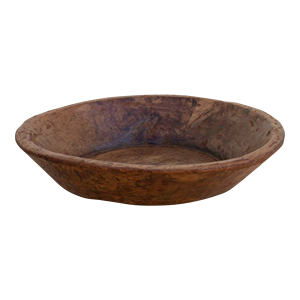 Tazón de masa tallado a mano para velas Tazón de masa redondo Wabi Sabi vintage - Product Image 1